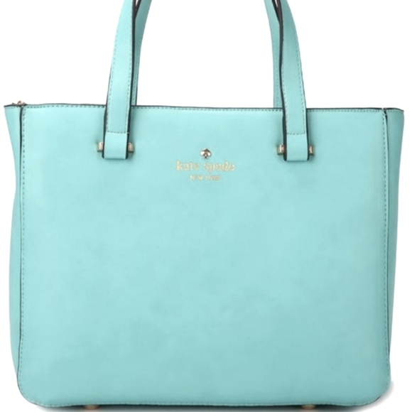 kate spade Handbags - Kate Spade Grand Street Quinn Robin's egg blue medium tote.